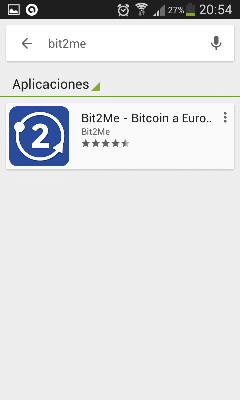 Bit2Me en la Play Store
